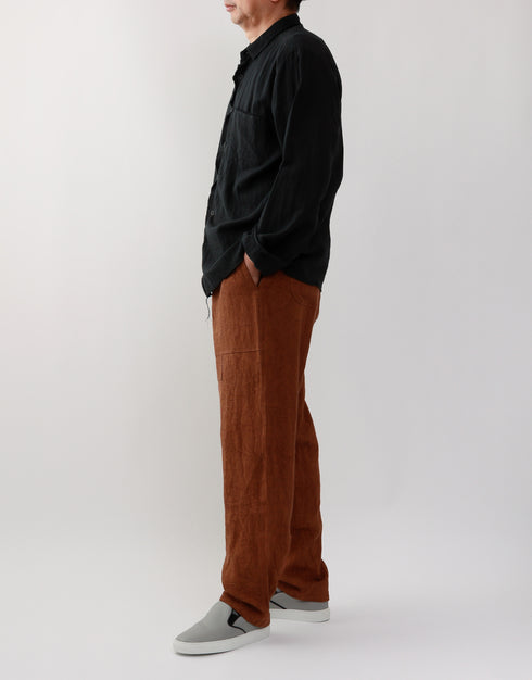 Dyed tapered pants